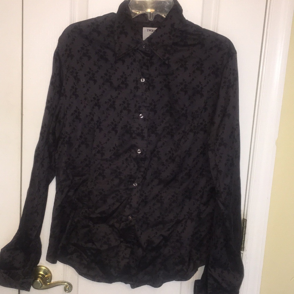 Preowned T.M.Lewin women grey long sleeve shirt